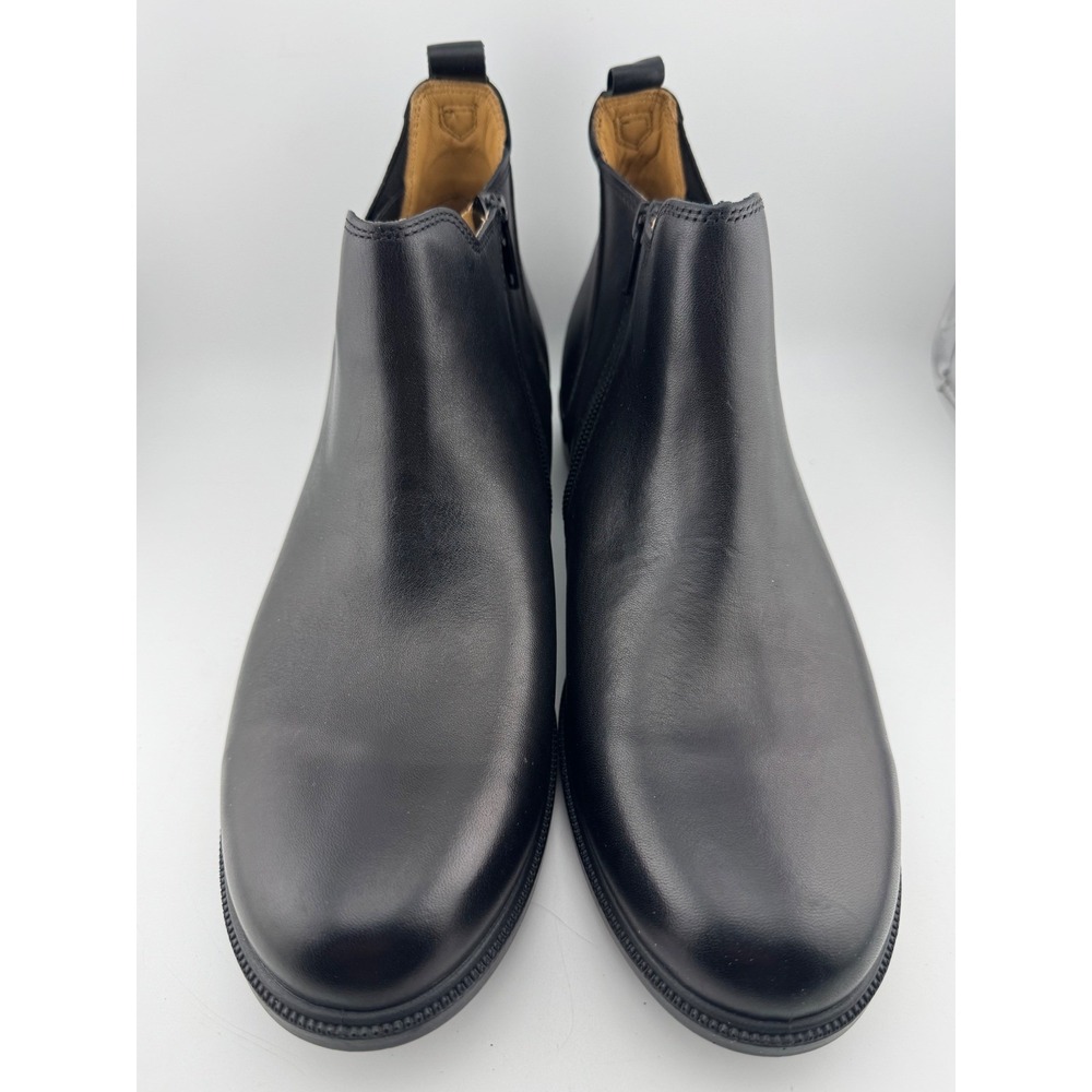 Hotter Ankle Boots 7.5 Black Excellent Leather Side Zip Made in England (1893)